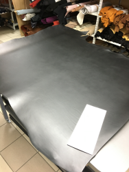 Кожа ременная Kansas High Thikness Nero 3,7-3,9 мм - фото